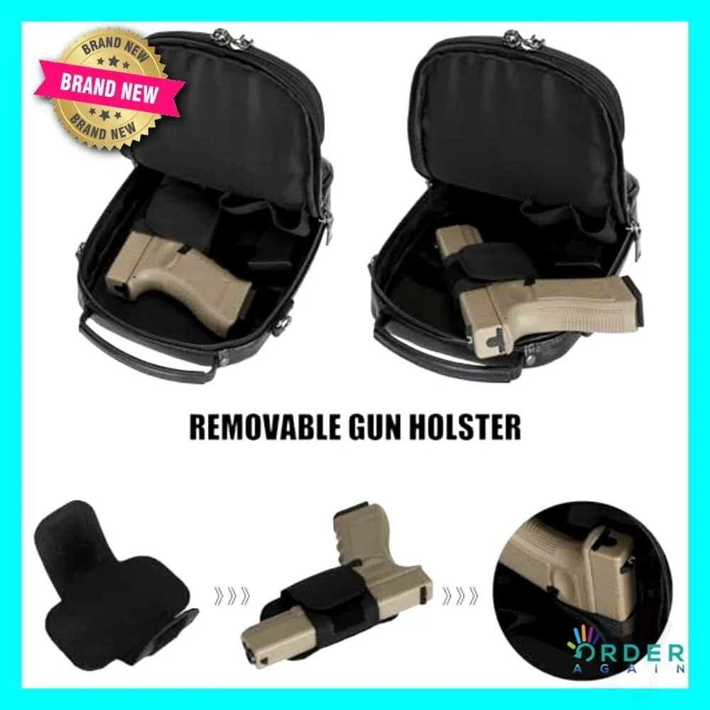 Italian Leather Crossbody Bag Tactical EDC Pouch Multi-Pocket Utility Belt